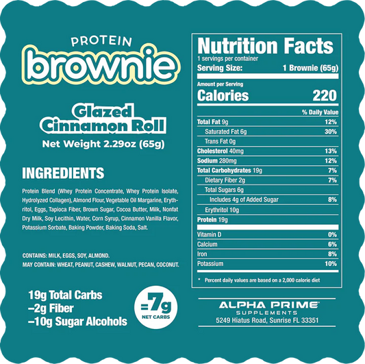 Prime Bites Protein Brownie (Box of 12)
