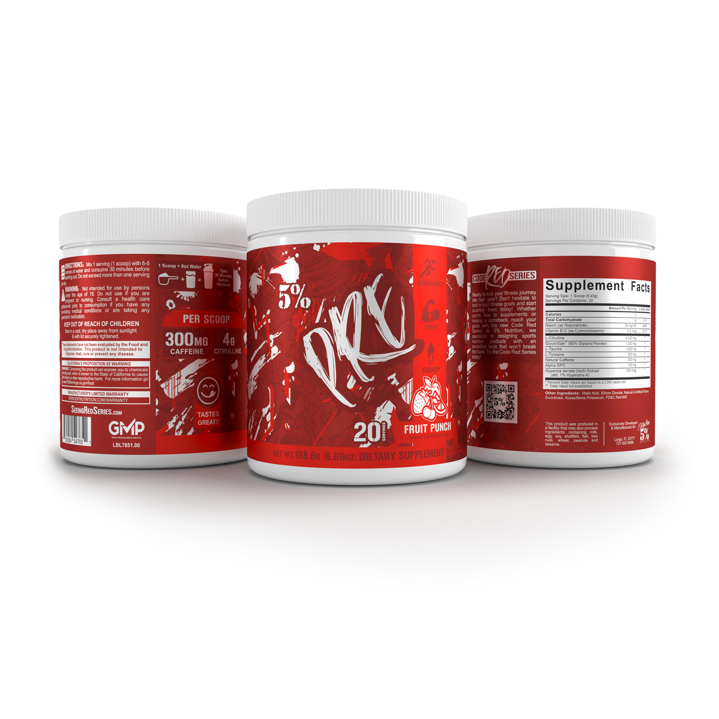 5% Nutrition Code Red Pre-Workout