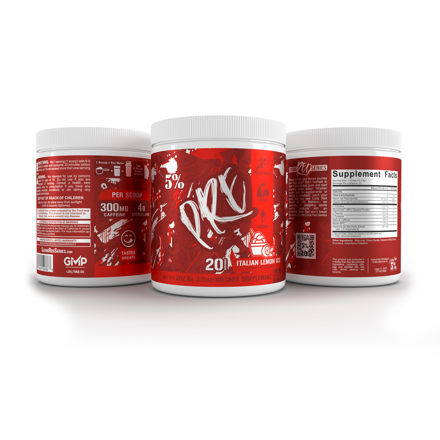 5% Nutrition Code Red Pre-Workout