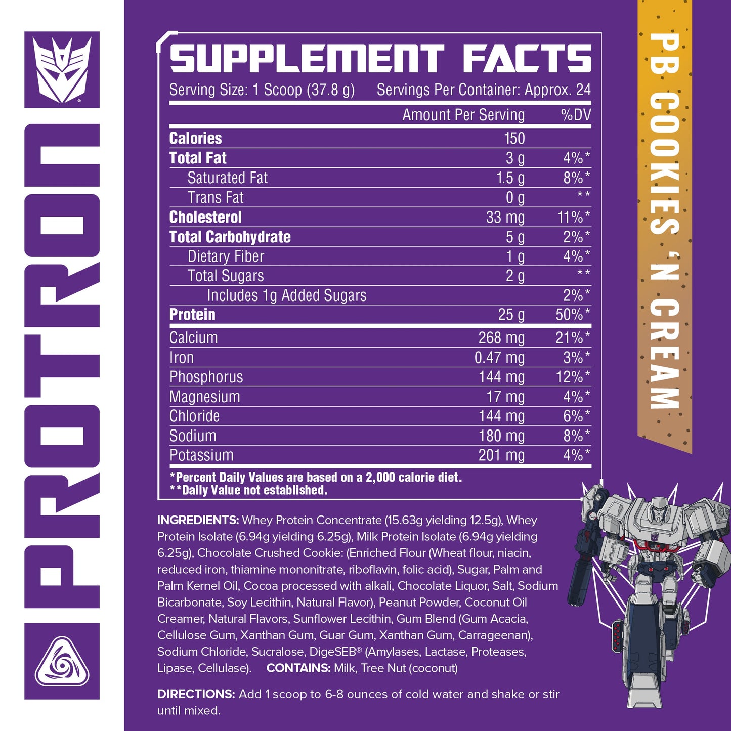 Core Nutritionals Transformers Protron - Premium Protein Blend with Digestive Enzymes & MTCs