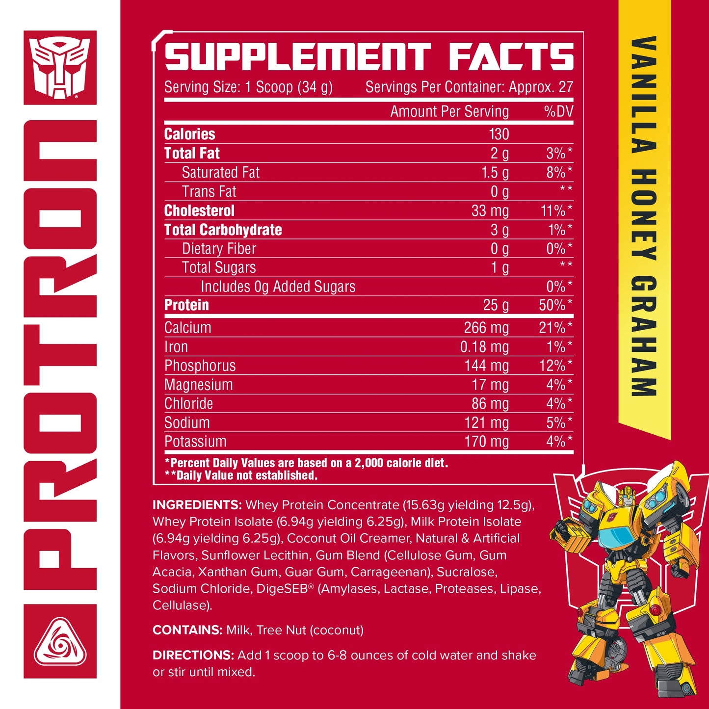 Core Nutritionals Transformers Protron - Premium Protein Blend with Digestive Enzymes & MTCs