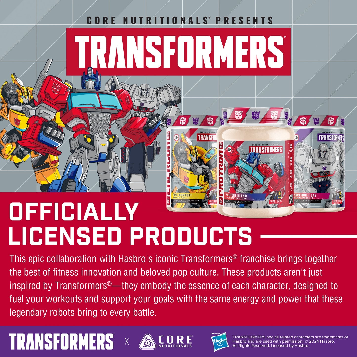 Core Nutritionals Transformers Energon Pre-Workout