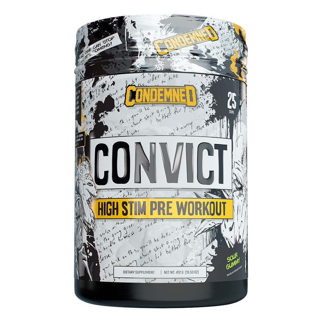 Convict NEW Pre workout Condemned Labz Sour Gummy 